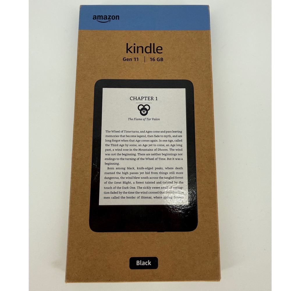 Amazon Kindle E-Reader 11th Gen 16GB Black 6in Glare-Free Display WiFi Open Box